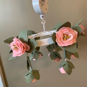 Pottery Barn Kids Floral Mobile in Pink and Green